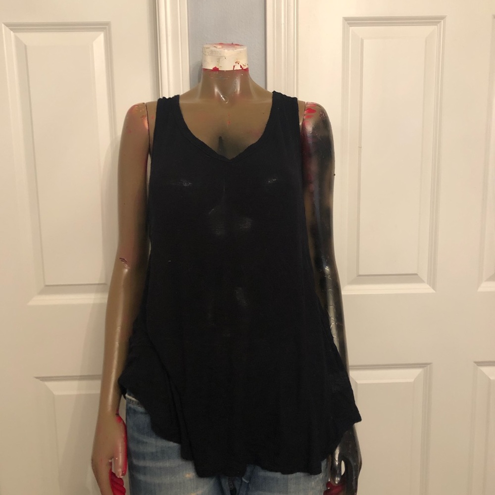 soft black tank top